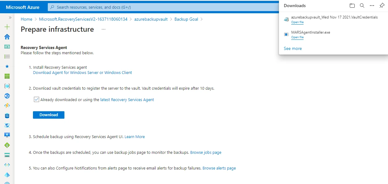Step-by-Step Azure Backup Tutorial [Azure MARS Agent]