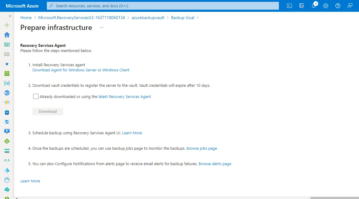 Step-by-Step Azure Backup Tutorial [Azure MARS Agent]