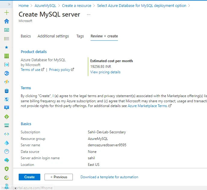 Azure Database For MySQL Deployment [ Step-By-Step]