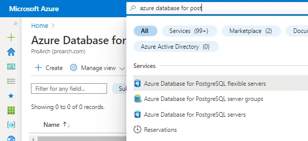Azure Database for PostgreSQL