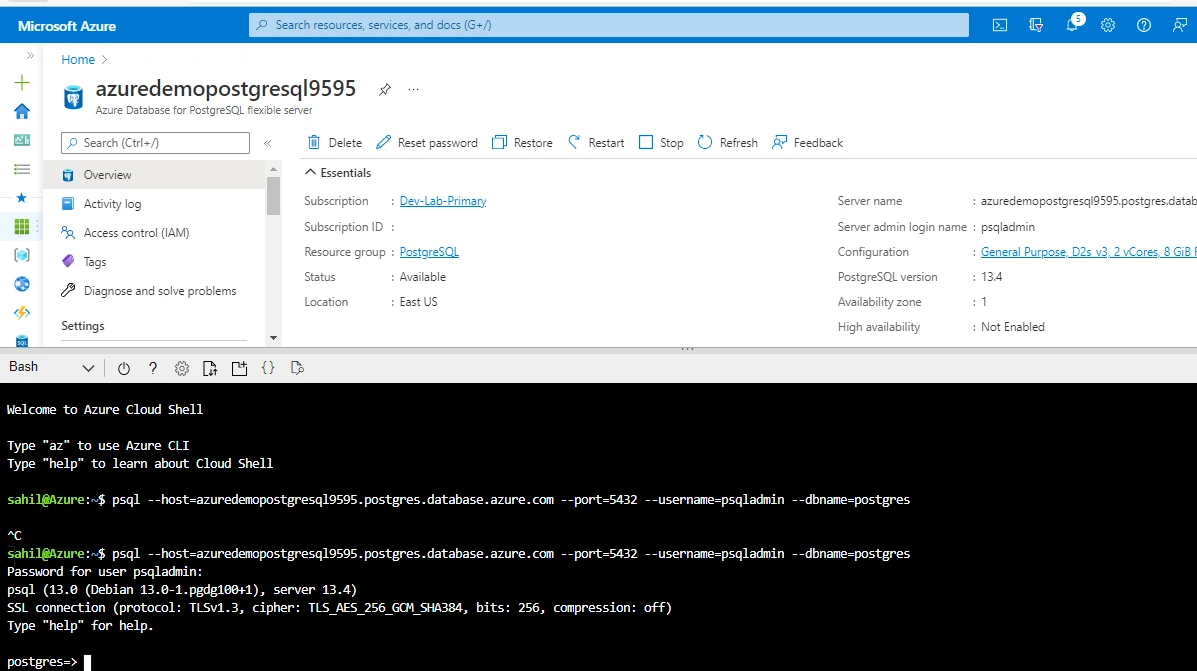 Azure Database for PostgreSQL