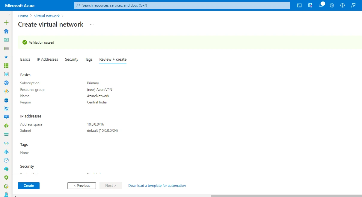 Azure Site to Site VPN Connection [100% Working]