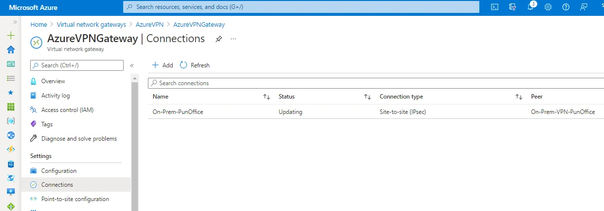 Azure Site to Site VPN Connection [100% Working]