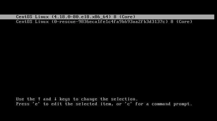 Steps to boot into single user mode in RHEL/CentOS 7/8