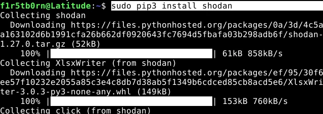 Install Shodan