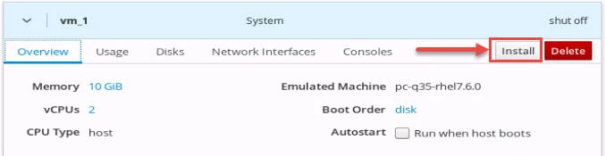 Create KVM Virtual Machine using Cockpit UI RHEL CentOS 8