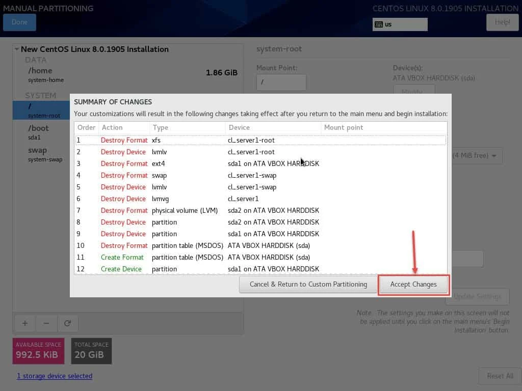 Step-by-Step: Create LVM during installation RHEL/CentOS 7/8