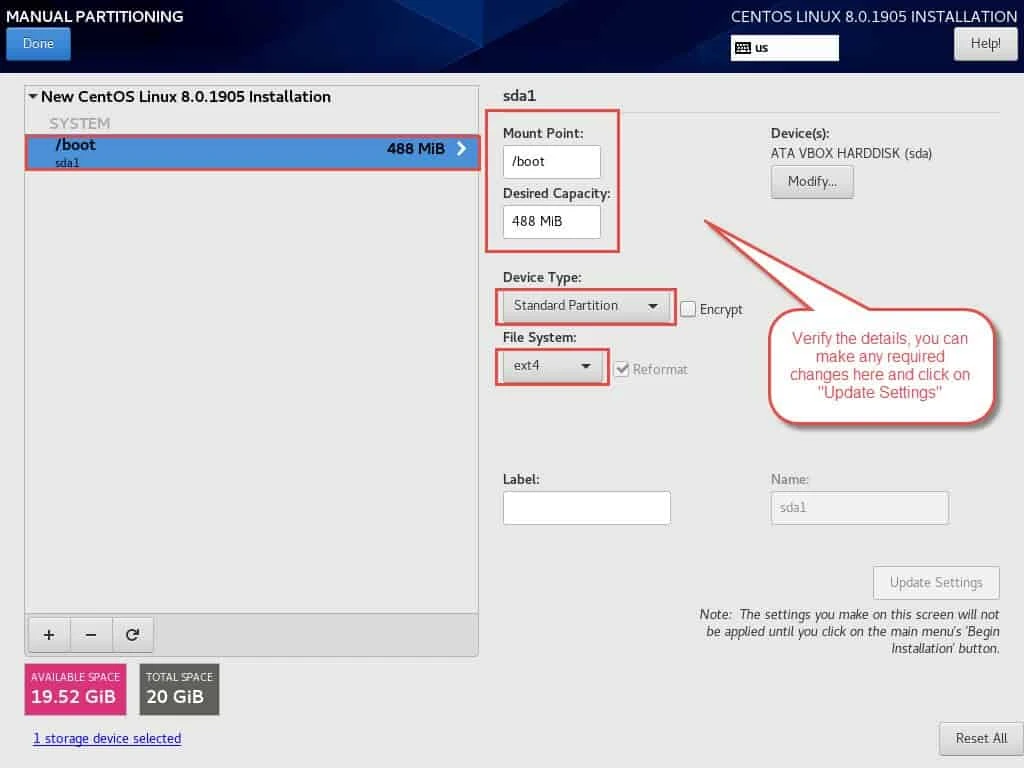 Step-by-Step: Create LVM during installation RHEL/CentOS 7/8