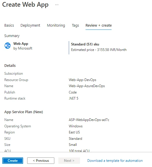 Web App Deployment Using Azure DevOps