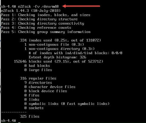Steps to repair filesystem in rescue mode in RHEL/CentOS 7/8 Linux