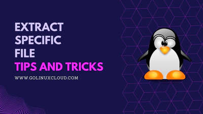 How to extract specific file, link & folder from tar.gz