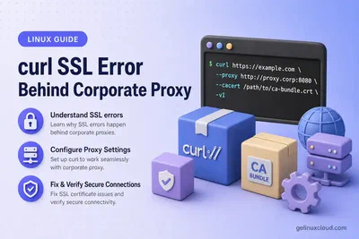 Fix curl SSL Certificate Problem Behind Corporate Proxy on Linux