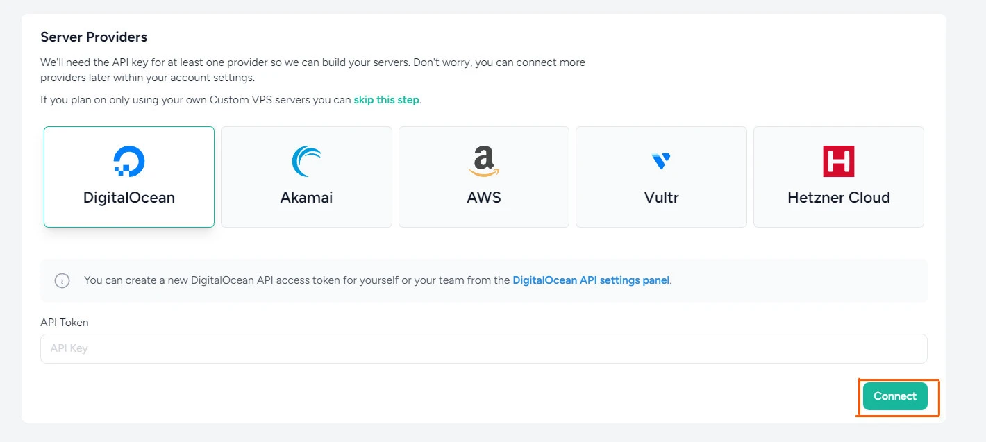 Connect to Forge Laravel