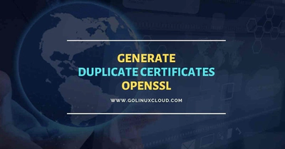 Generate duplicate certificates OpenSSL CA [Same CN]