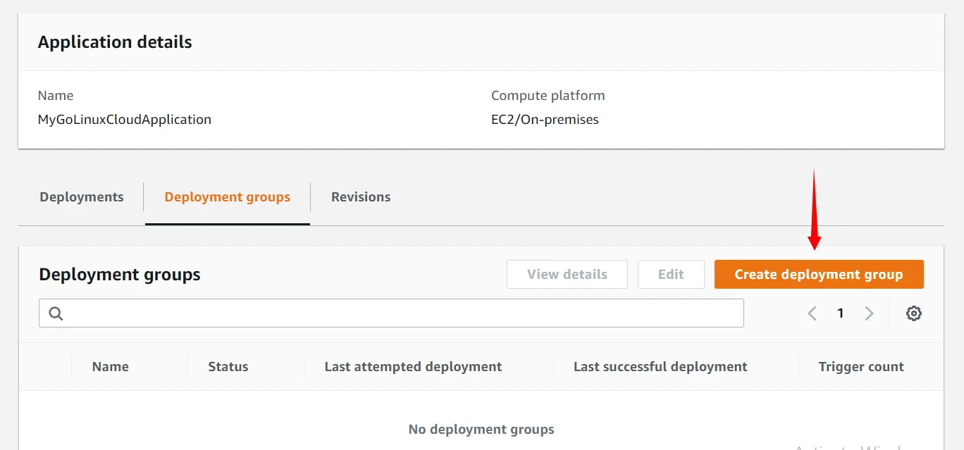 Create a Deployment Group
