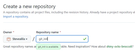 repo to practice git init
