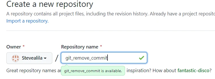 new repo to practice git remove commit