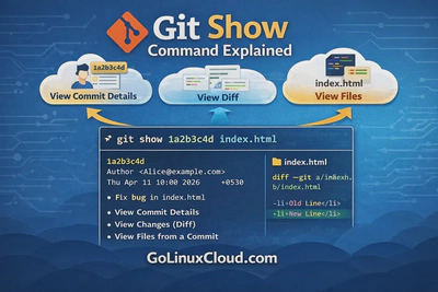Git Show Command Explained (View Commit Details, Diff & Files with Examples)