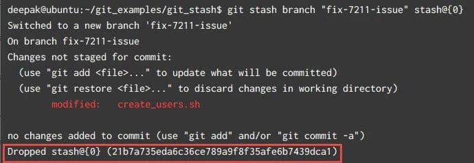 git stash explained in detail with examples