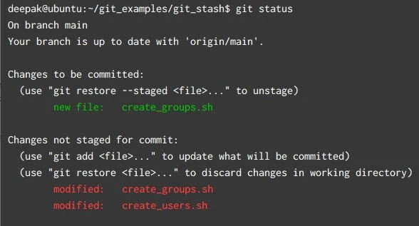 git stash explained in detail with examples