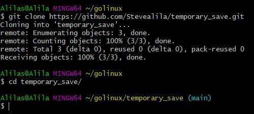 setup to git save local changes temporarily