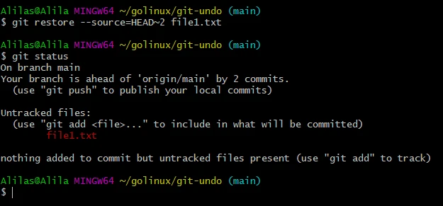 git undo commit before push [Practical Examples]