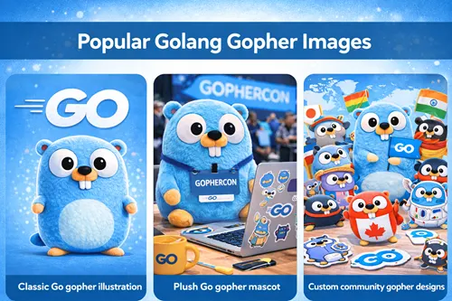 popular golang gopher images