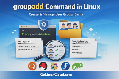 groupadd Command in Linux: Syntax, Options & Practical Examples