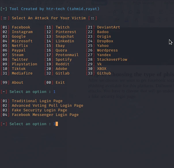 social media credentials