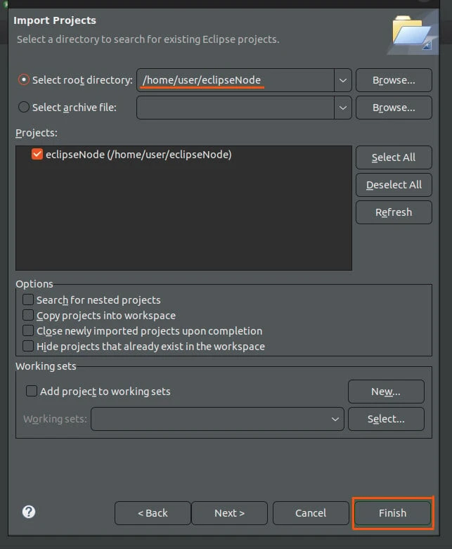 How to use node.js with Eclipse IDE