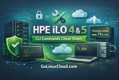HPE iLO 4 & 5 CLI Commands Cheat Sheet (SSH Command Line Guide)