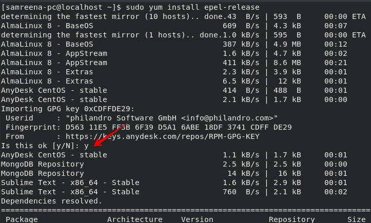 install epel repository