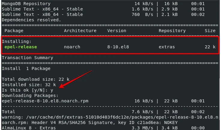 install epel repository
