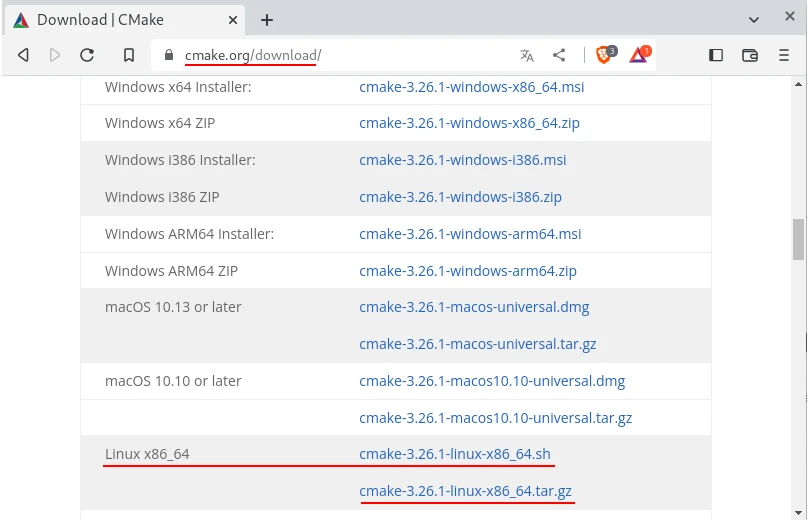 Install CMake on Ubuntu