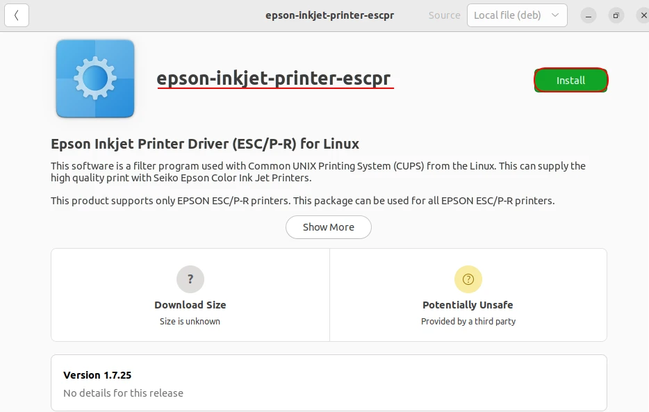 install epson et-2720 on Ubuntu