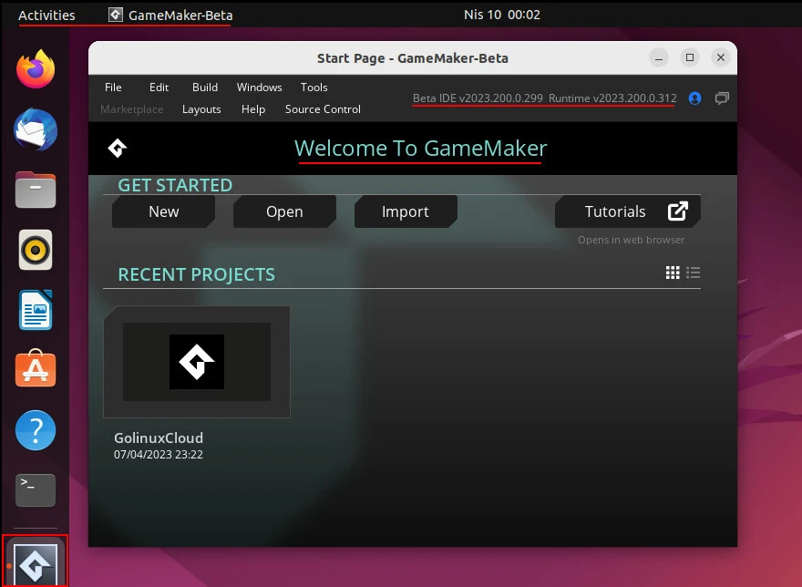 Install GameMaker Studio