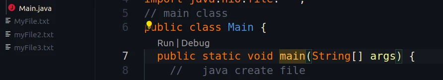 java create file