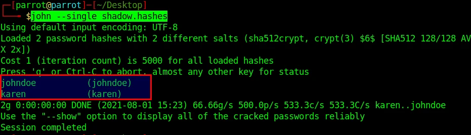 Password Cracker - John The Ripper (JTR) Examples
