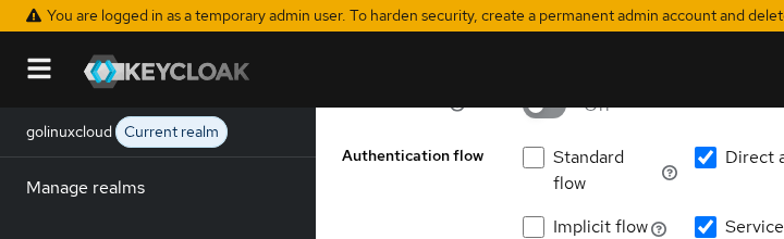 Keycloak dpop-lab-client Capability config with Require DPoP bound tokens switched On