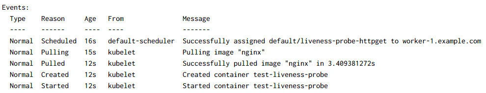 How to perform kubernetes health check using probes