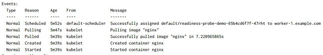 How to perform kubernetes health check using probes