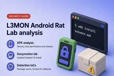 L3MON Android RAT Tutorial: Kali Linux Lab and Detection