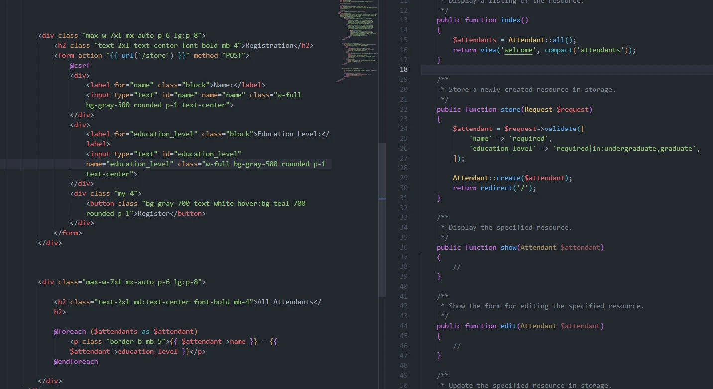 Use Laravel validate in