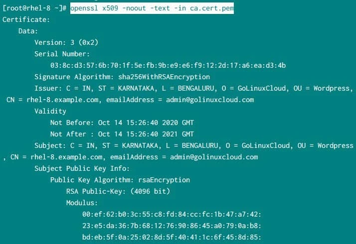 openssl view certificate