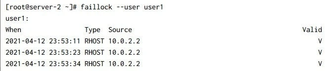 pam_faillock: lock user account after X failed login attempts in Linux