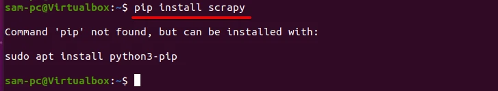 pip command not found