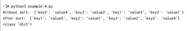 10 simple ways to sort dictionary by key in Python