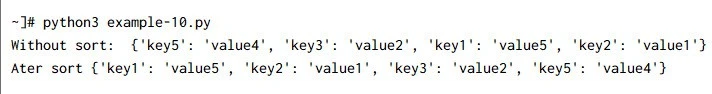 10 simple ways to sort dictionary by key in Python