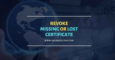 How to revoke missing/lost certificate OpenSSL [Step-by-Step]
